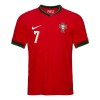 Conjunto (Camiseta+Pantalón Corto) Portugal Ronaldo 7 Primera Equipación Euro 2024 - Niño